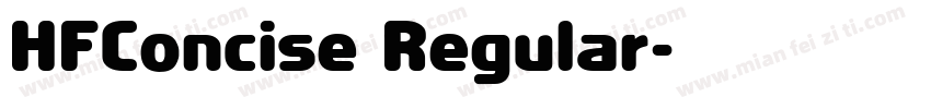 HFConcise Regular字体转换